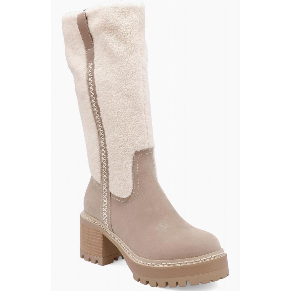 NEW MIA SHOES women's teirson faux shearling platform boot in bruss